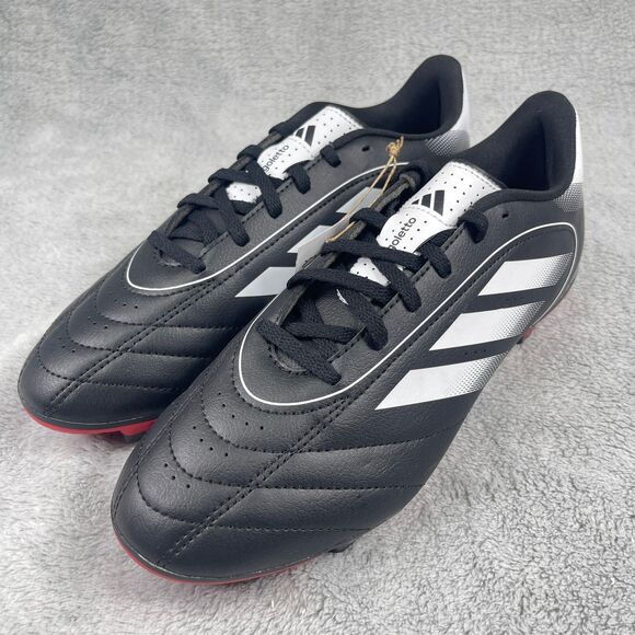 Adidas Goletto IX FG/MG Soccer Cleats Mens 8 Womens 9 Black White IH7702 - Picture 1 of 9
